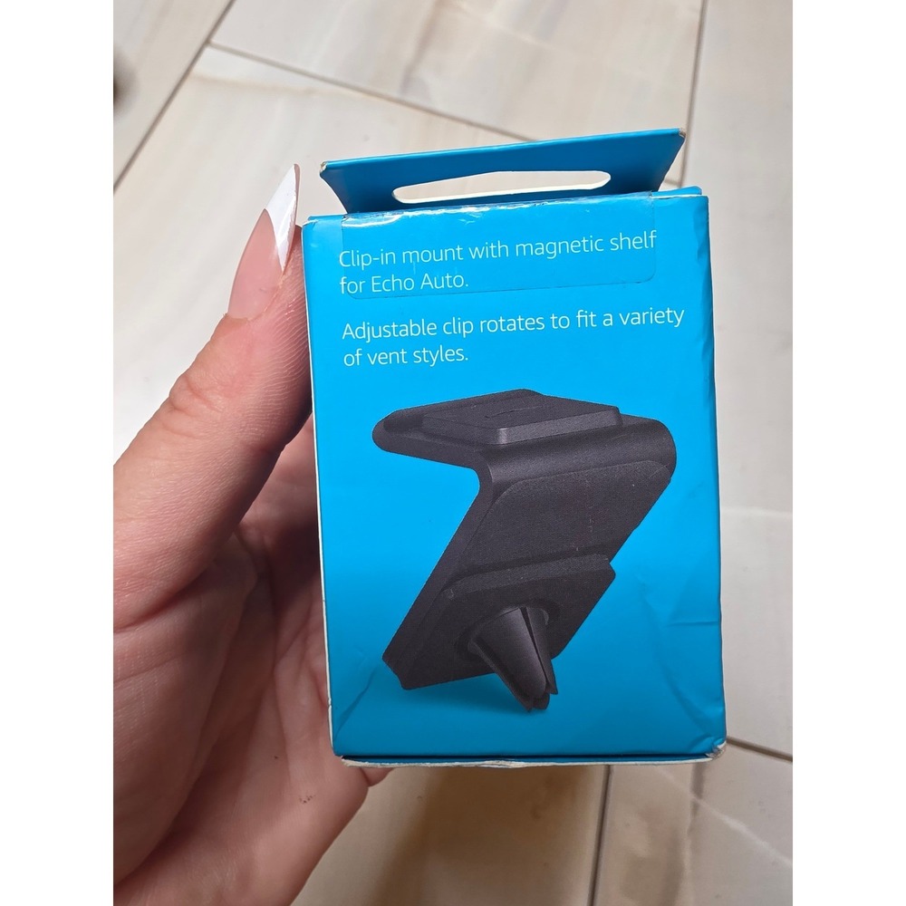 Amazon Echo Auto Air Vent Mount Magnetic Shelf Adjustable Clip B07DD6Y9X9 F3 - Picture 4 of 14